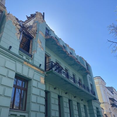 Bild vergr&ouml;&szlig;ern: Beschädigtes_Wohnhaus_Odessa