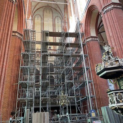 Bild vergr&ouml;&szlig;ern: Sanierung Gewölbe St. Nikolai