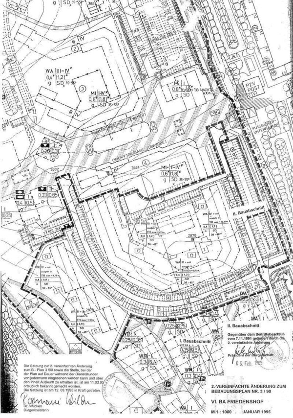 Bild vergr&ouml;&szlig;ern: 3/90 Wohngebiet Friedenshof VI. BA, 2. Änderung