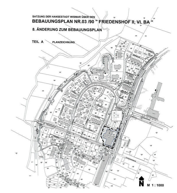 Bild vergr&ouml;&szlig;ern: 3/90 Wohngebiet Friedenshof VI. BA, 8. Änderung
