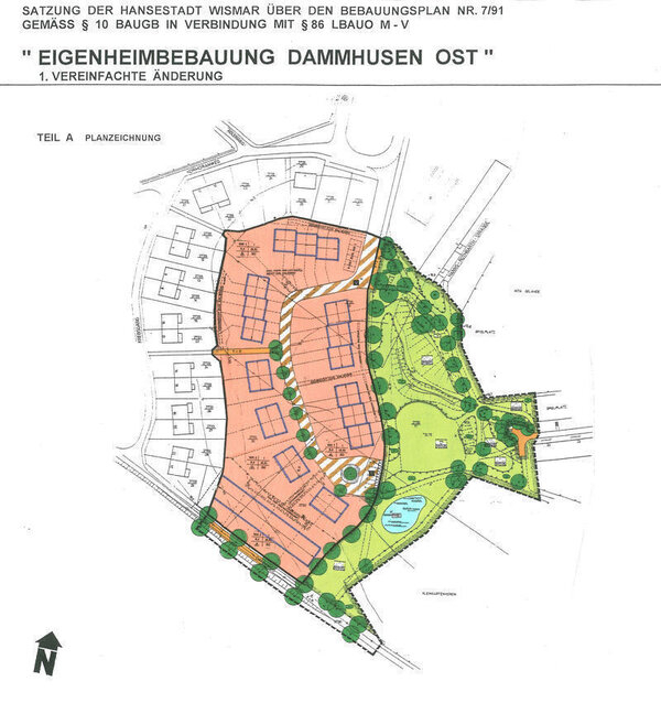 Bild vergr&ouml;&szlig;ern: 7/91 Wohngebiet Dammhusen Ost, 1. Änderung