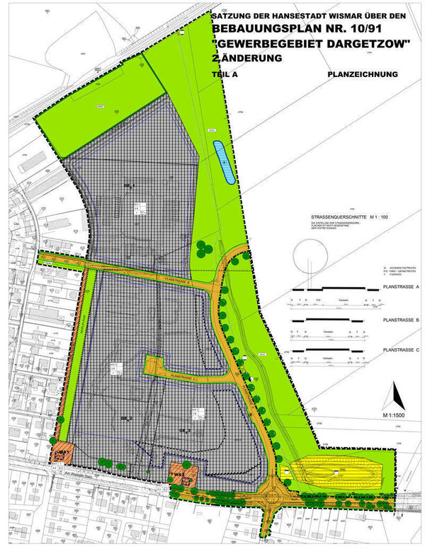Bild vergr&ouml;&szlig;ern: 10/91 Gewerbegebiet Dargetzow, 2. &Auml;nderung