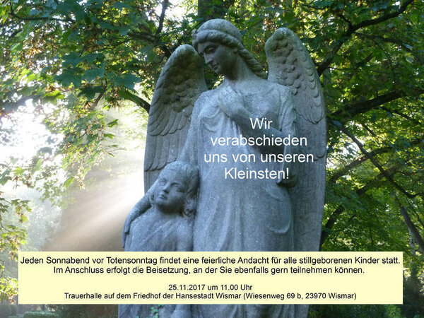 Bild vergr&ouml;&szlig;ern: Plakat zur Andacht stillgeborene Kinder