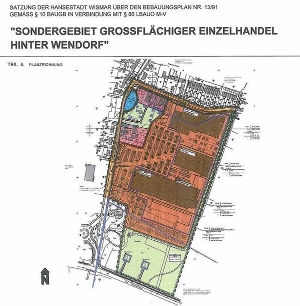 Bild vergr&ouml;&szlig;ern: 13/91 Sondergebiet großflächiger Einzelhandel Hinter Wendorf