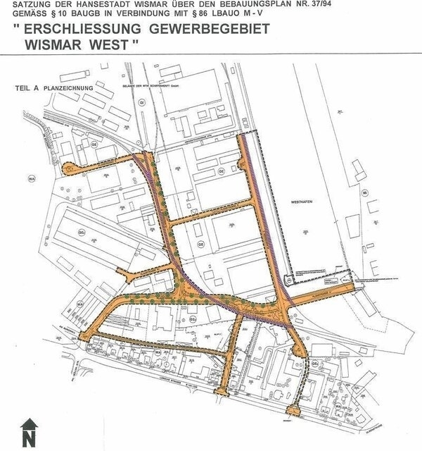 Bild vergr&ouml;&szlig;ern: 37/94 Erschließung GE Wismar/West