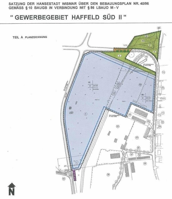 Bild vergr&ouml;&szlig;ern: 40/96 Gewerbegebiet Haffeld Süd II