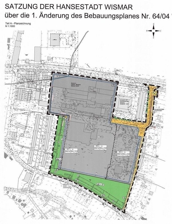Bild vergr&ouml;&szlig;ern: 64/04 1. Änderung Gewerbegebiet Molkereiviertel