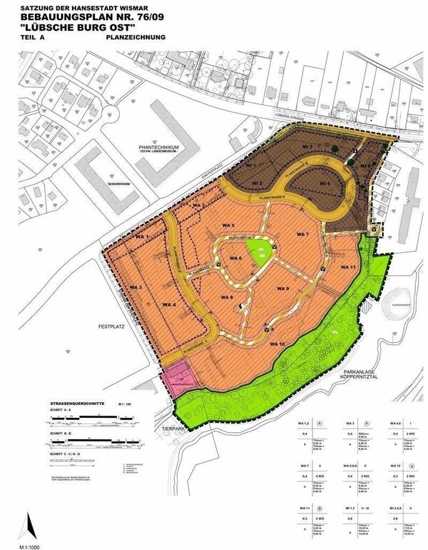 Bild vergr&ouml;&szlig;ern: 76/09 Wohn- und Mischgebiet Lübsche Burg Ost