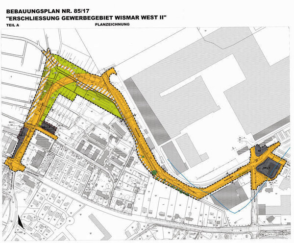 Bild vergr&ouml;&szlig;ern: 85/17 Erschließung Gewerbegebiet Wismar West II