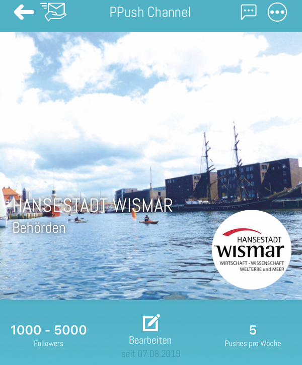 Bild vergr&ouml;&szlig;ern: PPush der Hansestadt Wismar