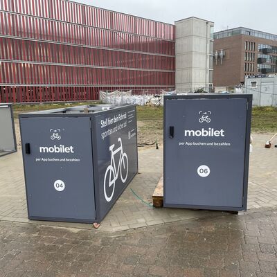 Bild vergr&ouml;&szlig;ern: Fahrradboxen