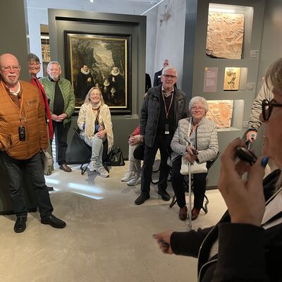 Bild vergr&ouml;&szlig;ern: Gäste aus Schweden im Museum Schabbell