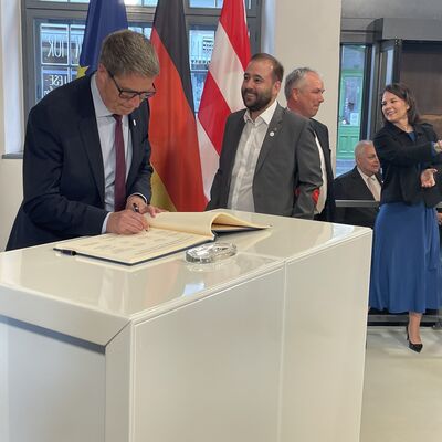 Bild vergr&ouml;&szlig;ern: Außenminister in Wismar