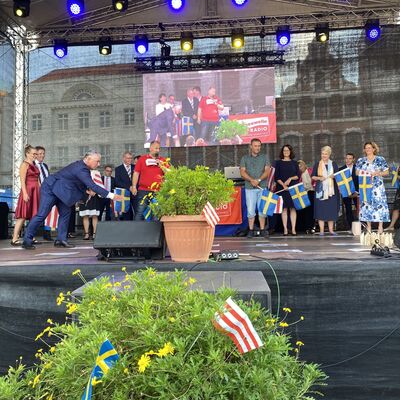 Bild vergr&ouml;&szlig;ern: Eröffnung_Schwedenfest_2023_Zahlenkubb