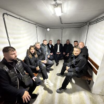 Bild vergr&ouml;&szlig;ern: In einem Schutzraum in Tschornomorsk.