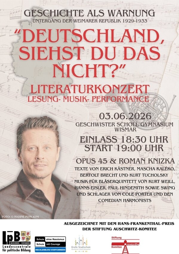 Literaturkonzert "Deutschland, siehst du das nicht?"