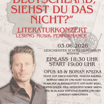 Literaturkonzert "Deutschland, siehst du das nicht?"