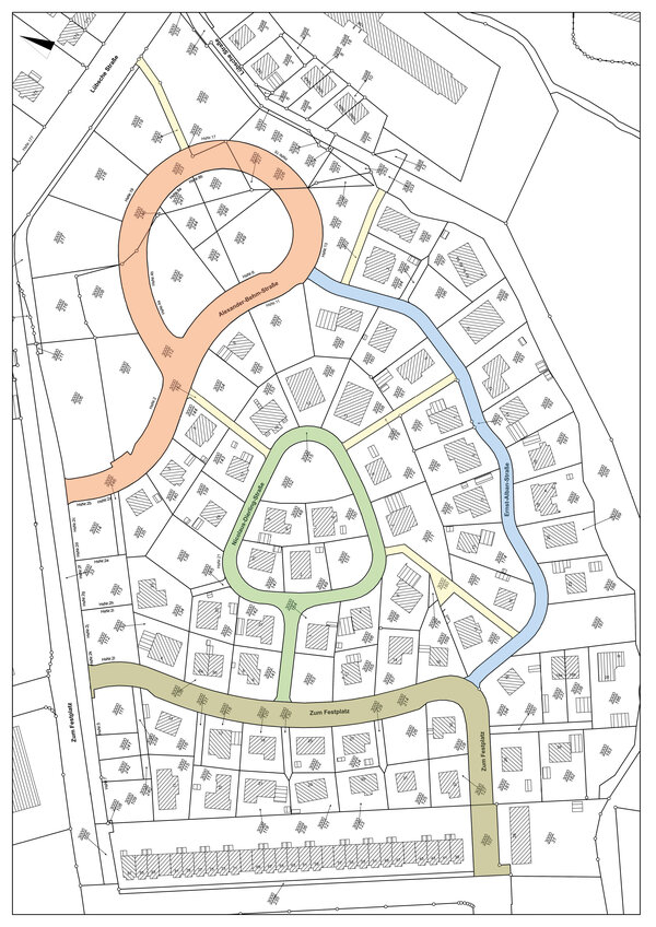 Lageplan Wohngebiet L&uuml;bsche Burg