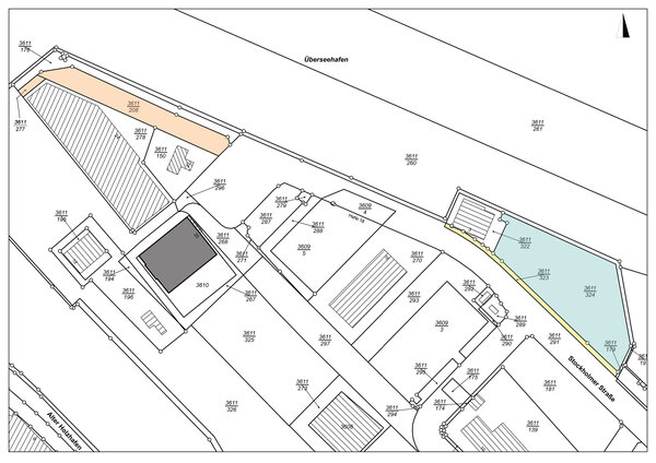 Lageplan Stockholmer Stra&szlig;e