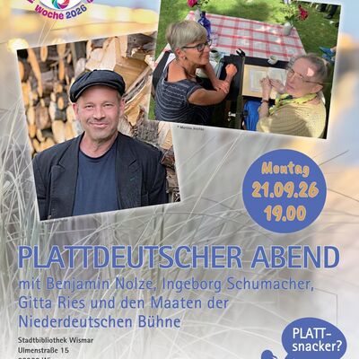 Plattdeutscher Abend in der Stadtbibliothek - im Rahmen der Interkulturellen Woche