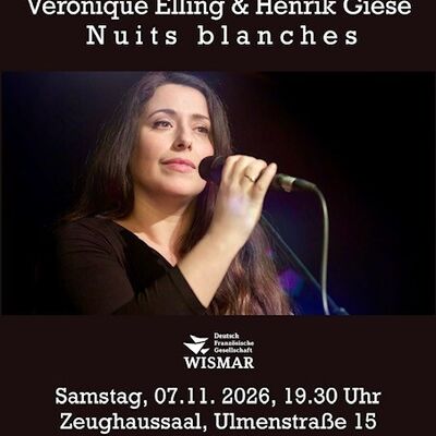 Chansonabend „Nuits blanches“ mit Véronique Elling und Henrik Giese