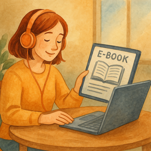 Bild vergr&ouml;&szlig;ern: Wie kann ich Medien im Internet ausleihen, © KI-generiert (OpenAI / ChatGPT), symbolische Darstellung