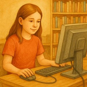 Bild vergr&ouml;&szlig;ern: Internet am Computer, © KI-generiert (OpenAI / ChatGPT), symbolische Darstellung