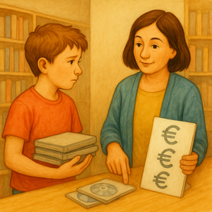 Bild vergr&ouml;&szlig;ern: Strafe für Blu-rays und DVDs, © KI-generiert (OpenAI / ChatGPT), symbolische Darstellung